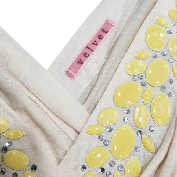 Velvet Jeweled Lyocell Tank Top S - Picture 4 of 4